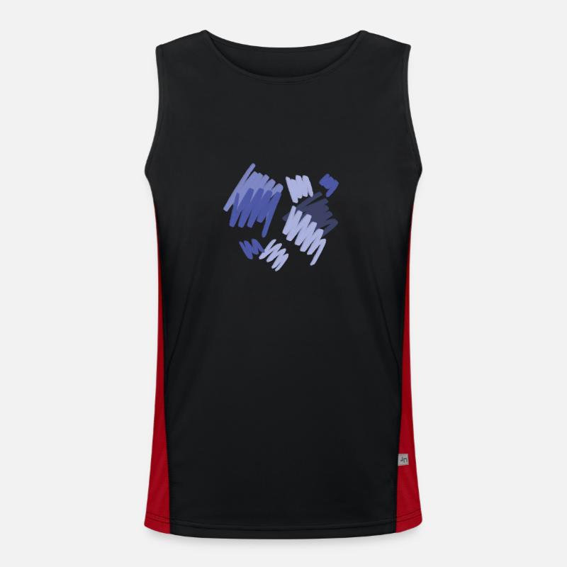 Élément bleu Débardeur respirant contrasté Homme 