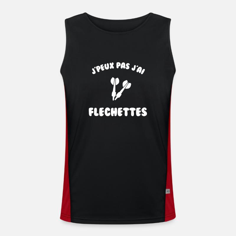 J’peux pas j’ai fléchette Débardeur respirant contrasté Homme 