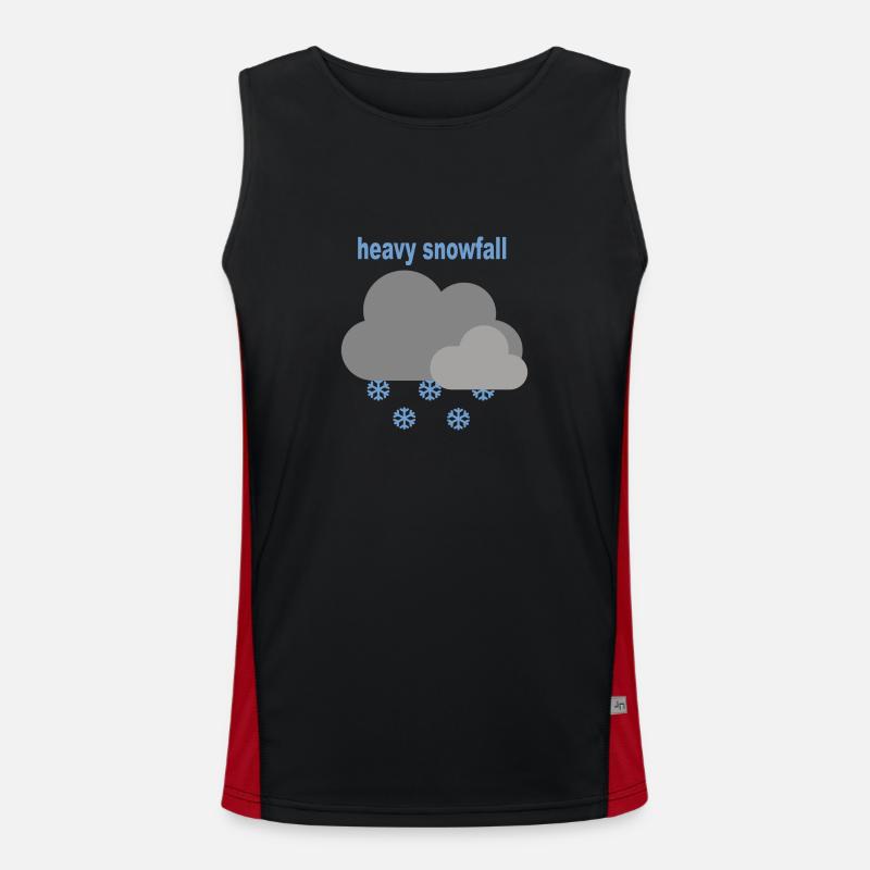 heavy snowfall Men's Functional Contrast Tank Top 