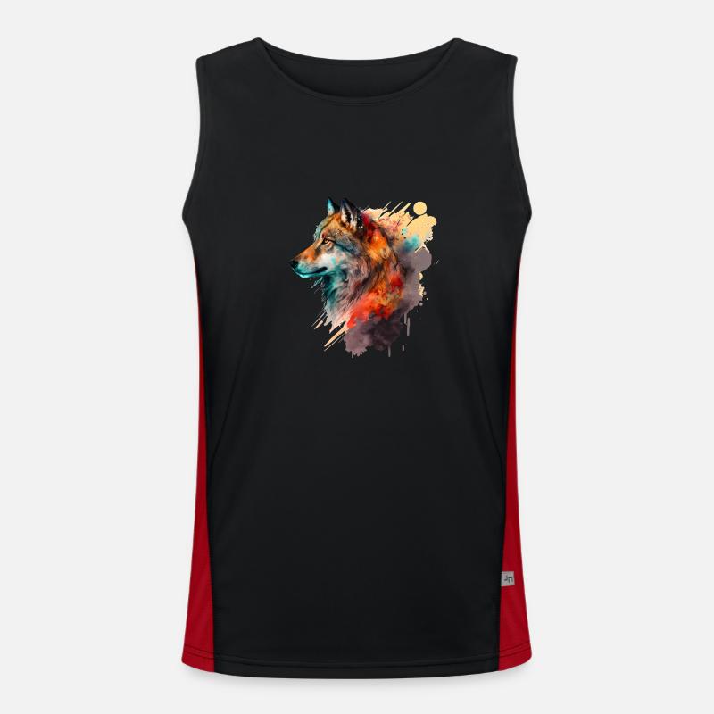 Wolf Men's Functional Contrast Tank Top 