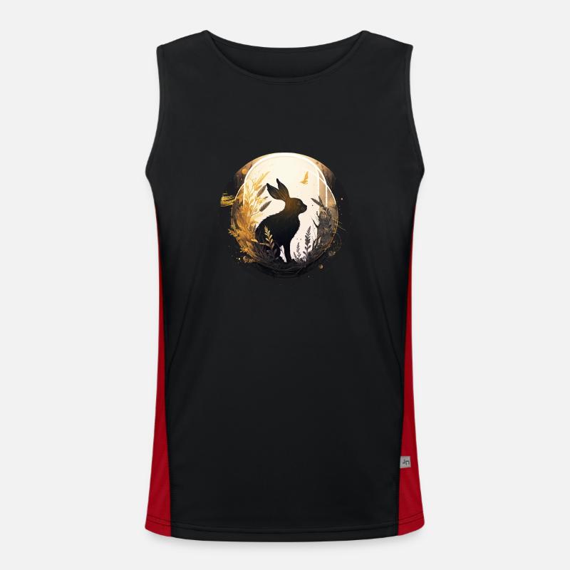Neujahrshase. Funktionelles Kontrast-Tank Top für Männer 