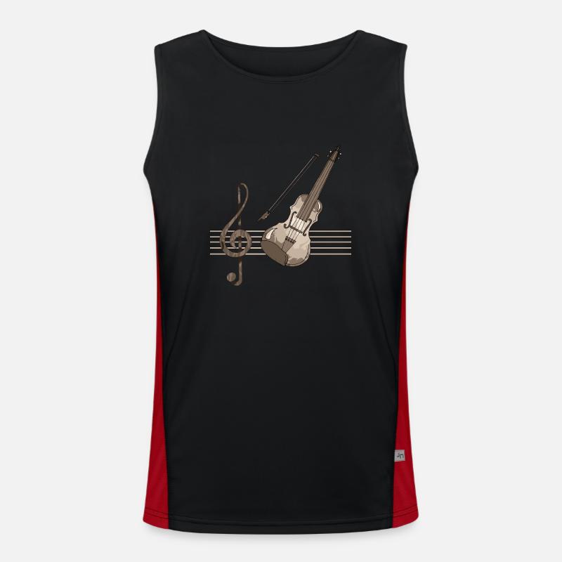 Geige Funktionelles Kontrast-Tank Top für Männer 