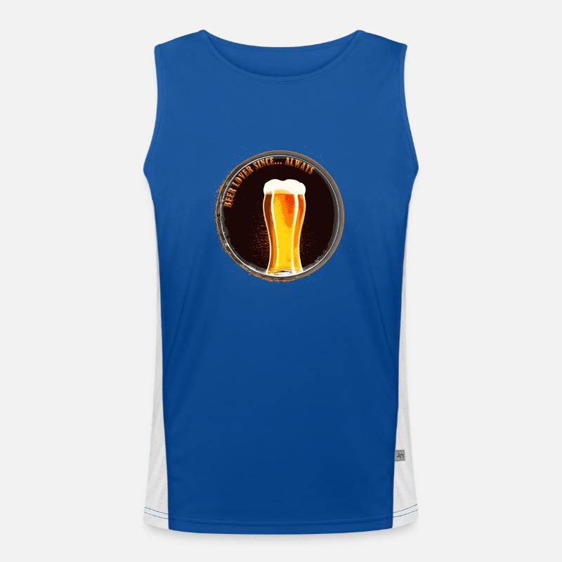 Bierliebhaber seit... Immer Funktionelles Kontrast-Tank Top für Männer 