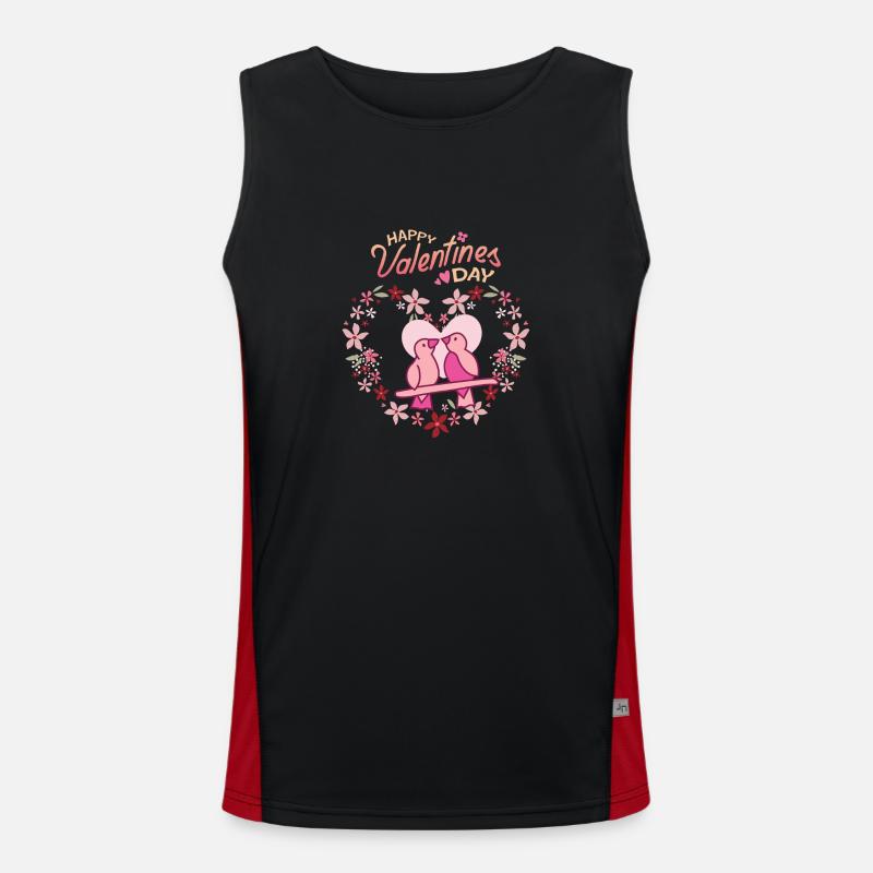 Joyeuse Saint-Valentin Débardeur respirant contrasté Homme 