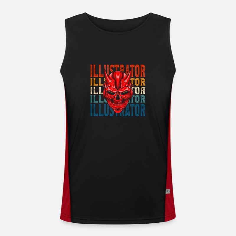 Designer Gestalter Funktionelles Kontrast-Tank Top für Männer 