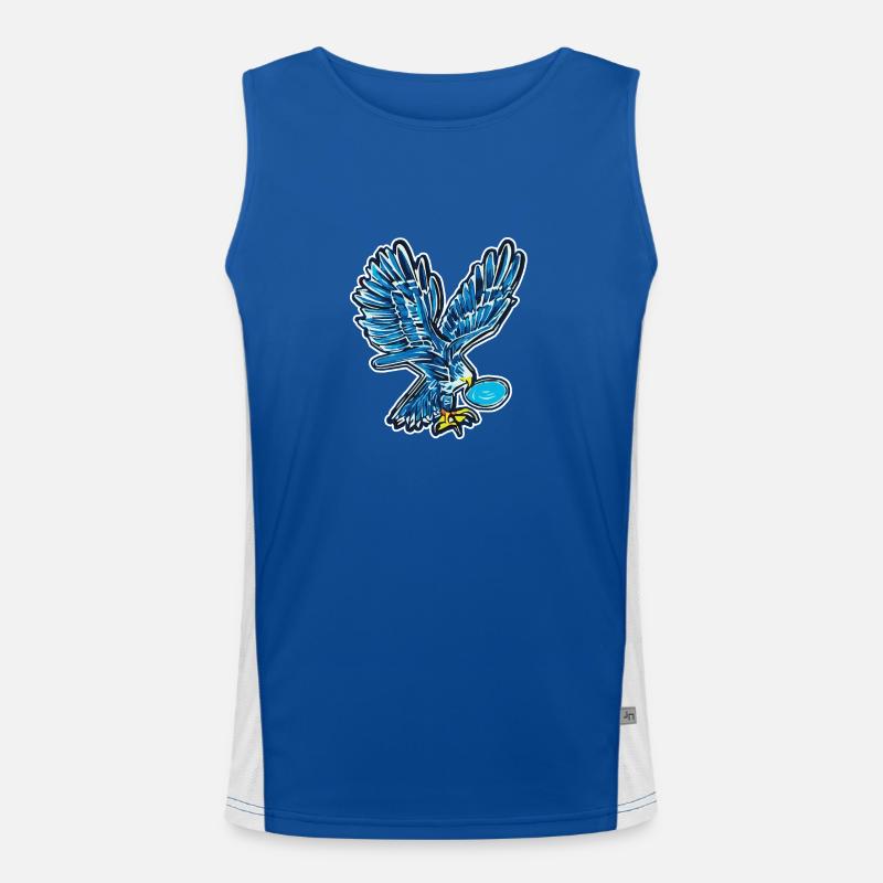 Iconic eagle in comic style - AI Art Men's Functional Contrast Tank Top 