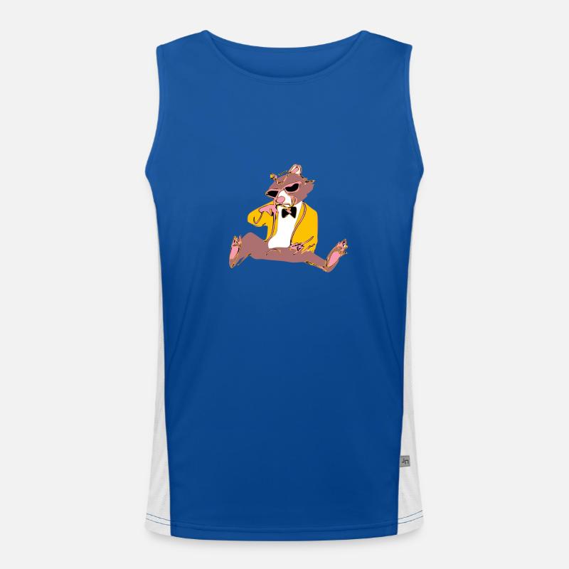 Polo der mürrische Bär Funktionelles Kontrast-Tank Top für Männer 