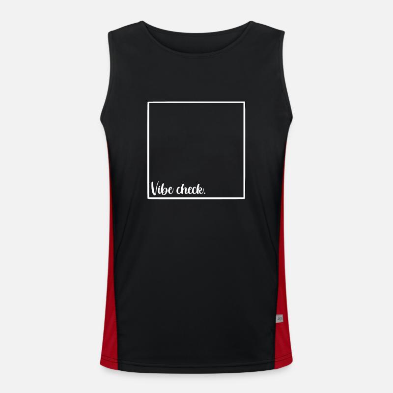 Vibe-Check Funktionelles Kontrast-Tank Top für Männer 