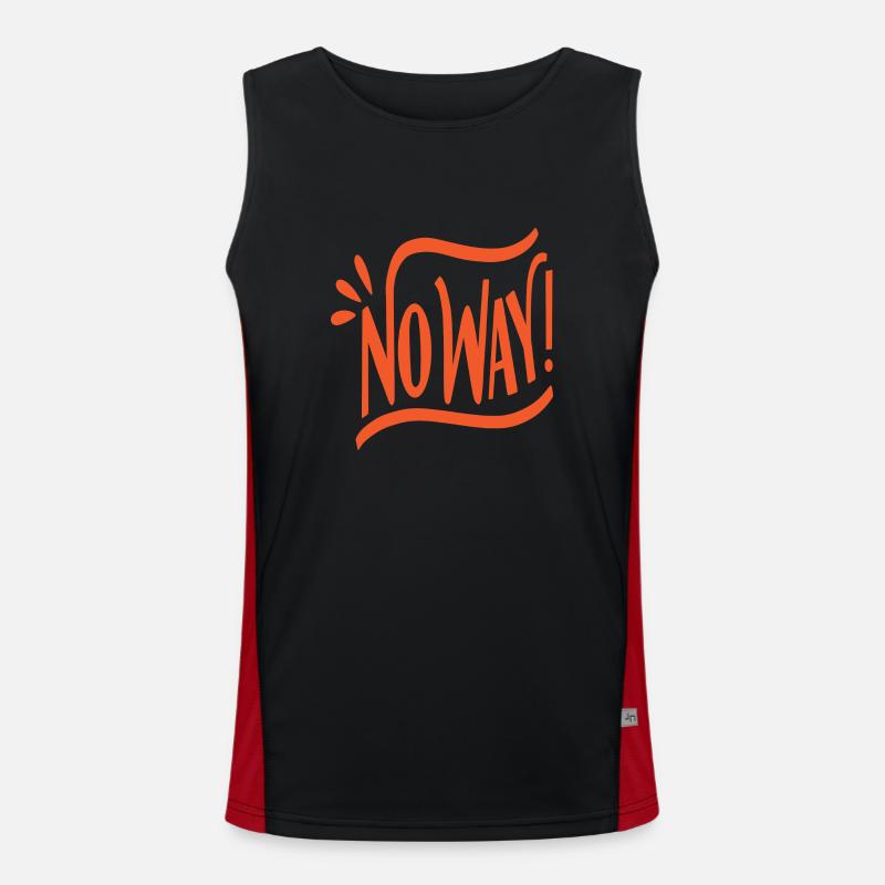 Pas question! Débardeur respirant contrasté Homme 