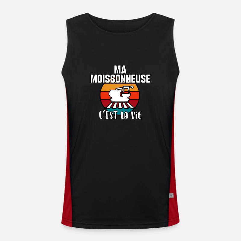 Ma moissonneuse c’est la vie Débardeur respirant contrasté Homme 