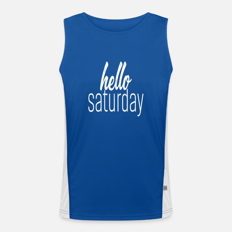 hello Saturday Men's Functional Contrast Tank Top 