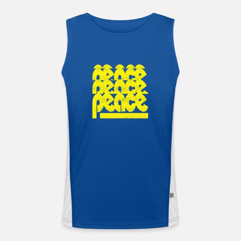 Friede Funktionelles Kontrast-Tank Top für Männer 