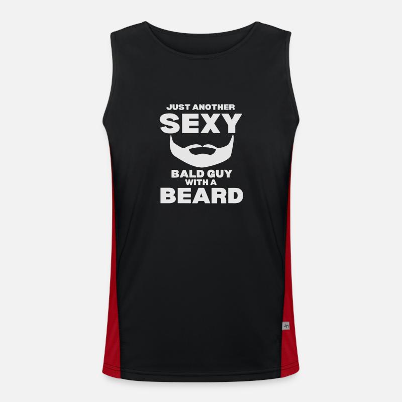 Just another Sexy Bald Guy with a Beard Men's Functional Contrast Tank Top 