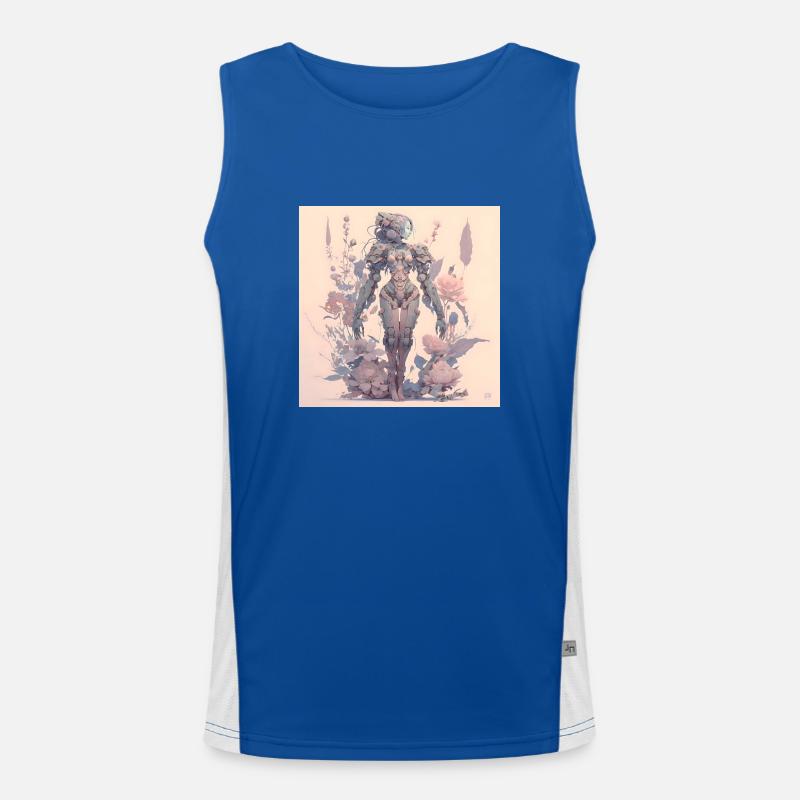 im Einklang mit der Natur Evolution Funktionelles Kontrast-Tank Top für Männer 