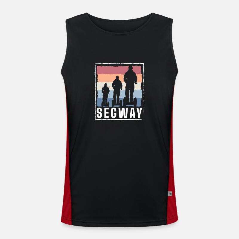 Roller Segway Tour E-Scooter Unternehmungen Funktionelles Kontrast-Tank Top für Männer 
