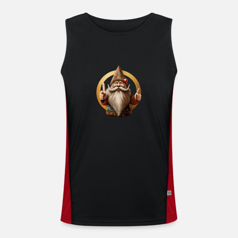 Verdünne den Elfen Funktionelles Kontrast-Tank Top für Männer 
