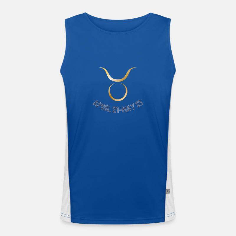 Zodiac sign Taurus Men's Functional Contrast Tank Top 