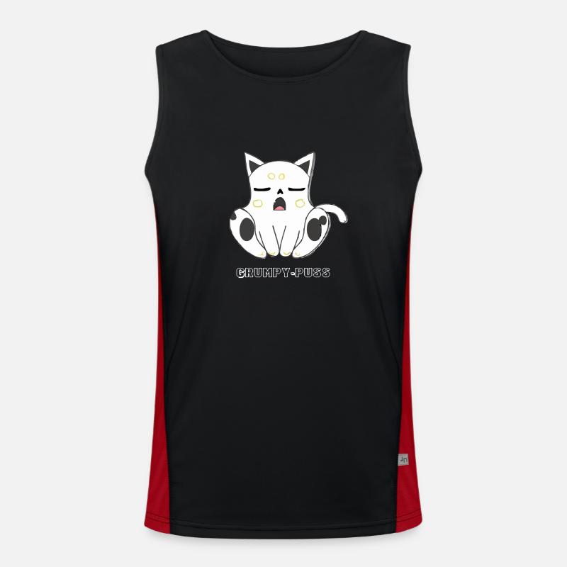 Grumpy puss Débardeur respirant contrasté Homme 