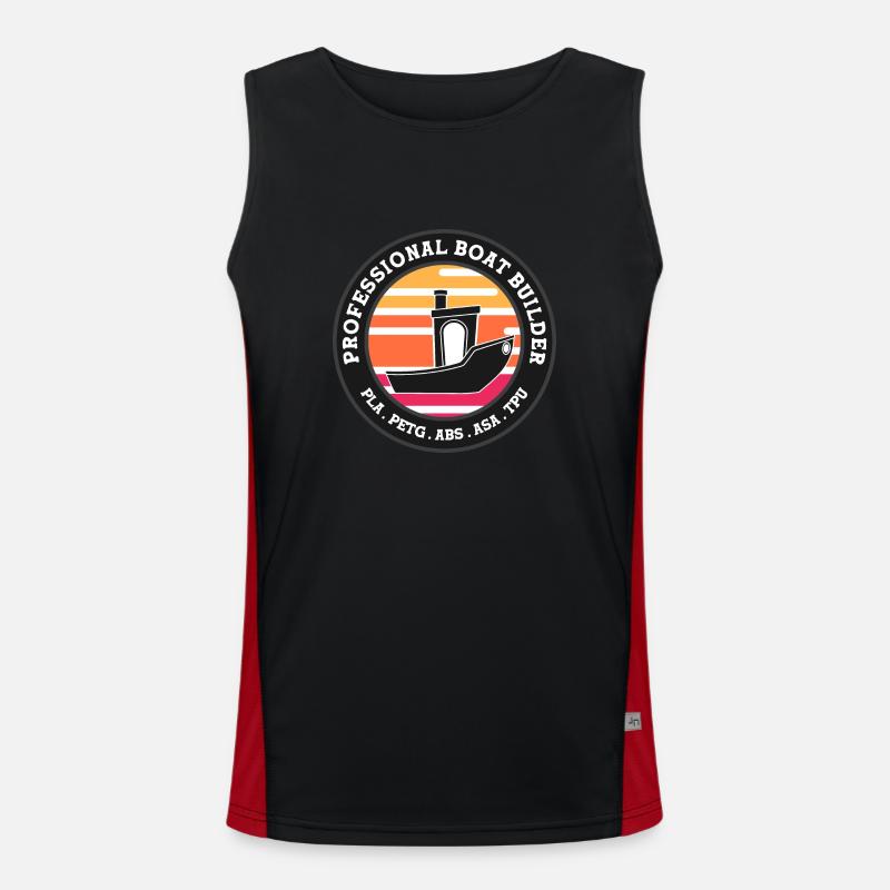 Benchy Professional Boat Builder Men's Functional Contrast Tank Top 