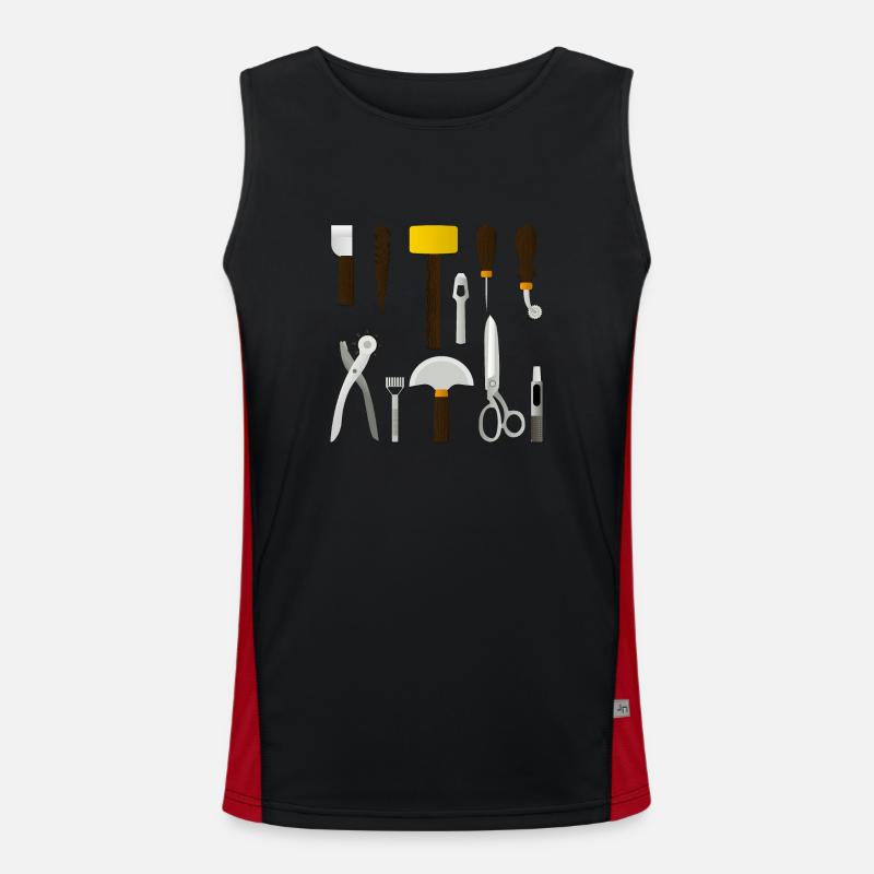 Leatherworking tools Men's Functional Contrast Tank Top 