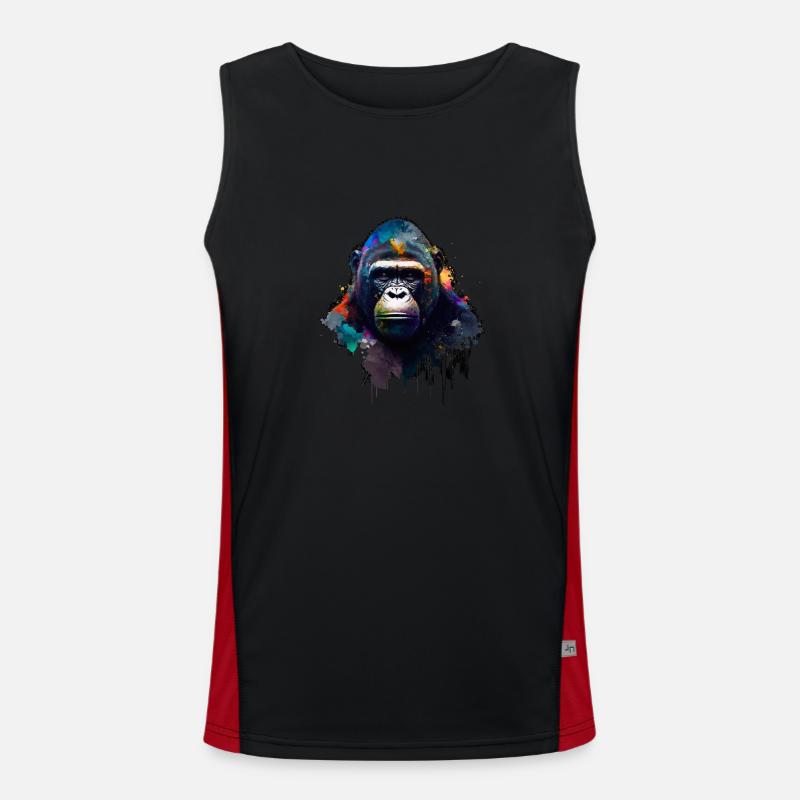 Abstract Gorilla n°2 Men's Functional Contrast Tank Top 