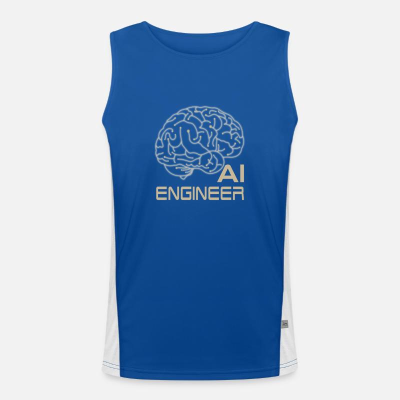 AI ENGINEER Funktionelles Kontrast-Tank Top für Männer 