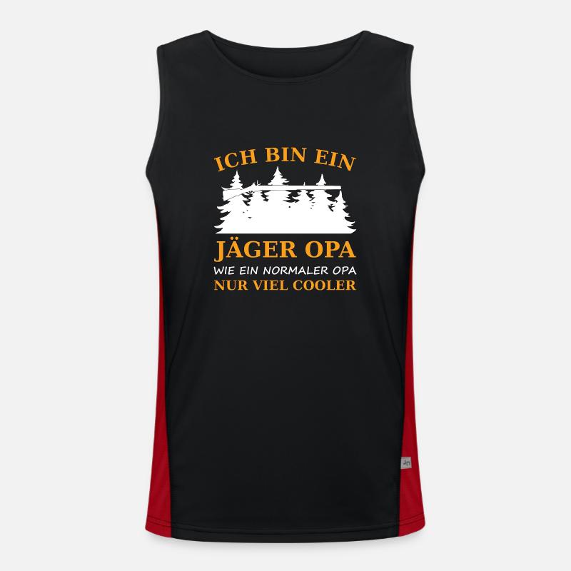Jäger opa Funktionelles Kontrast-Tank Top für Männer 