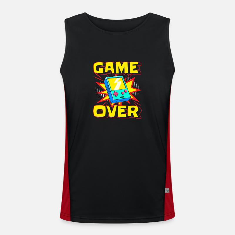 Comicstyle Style Pow! Funktionelles Kontrast-Tank Top für Männer 