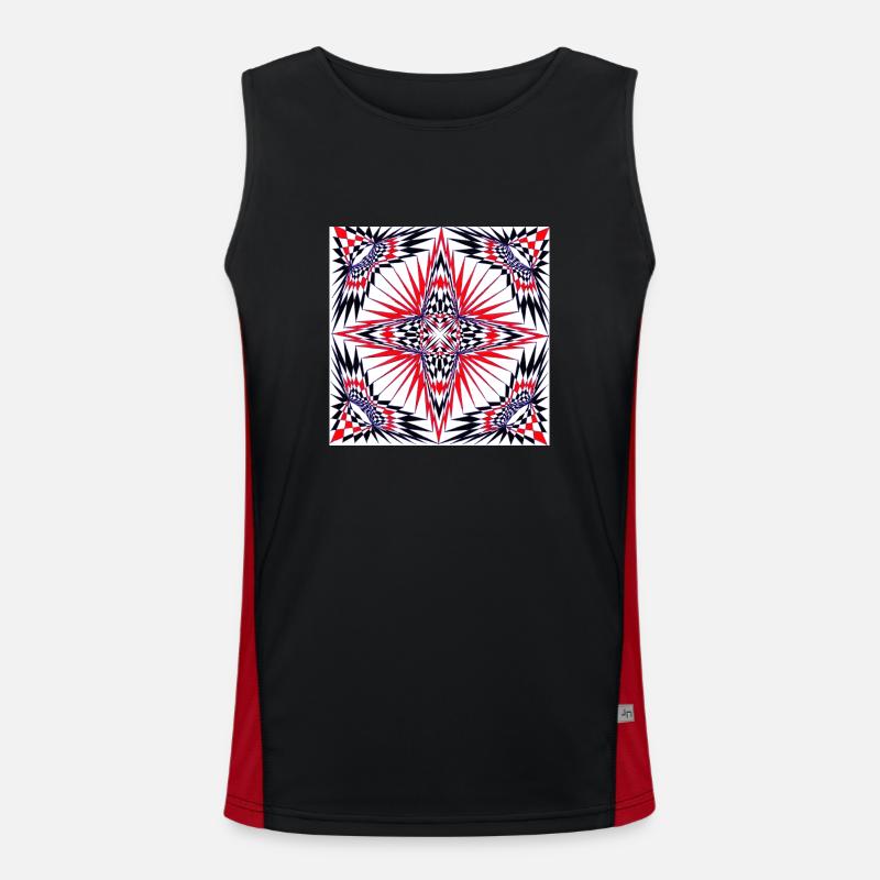 LMNArt Funktionelles Kontrast-Tank Top für Männer 