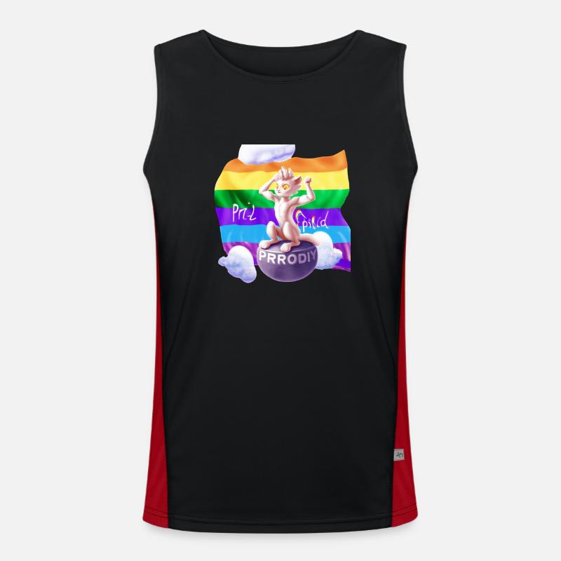 Pride mal anders Funktionelles Kontrast-Tank Top für Männer 