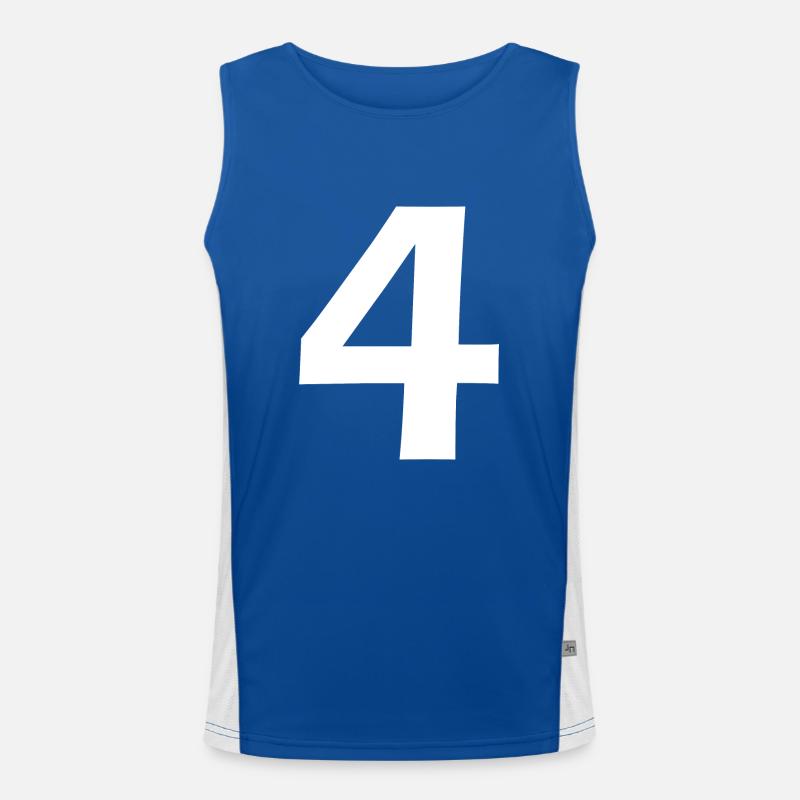 4 Men's Functional Contrast Tank Top 