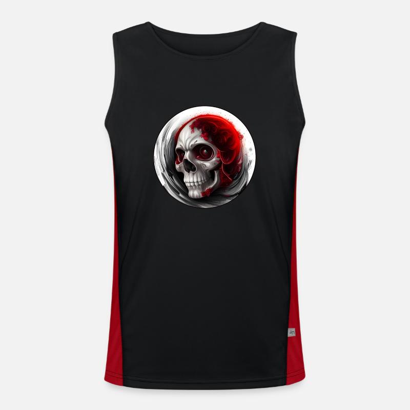 Darkside Design - Skull Art 4 Débardeur respirant contrasté Homme 