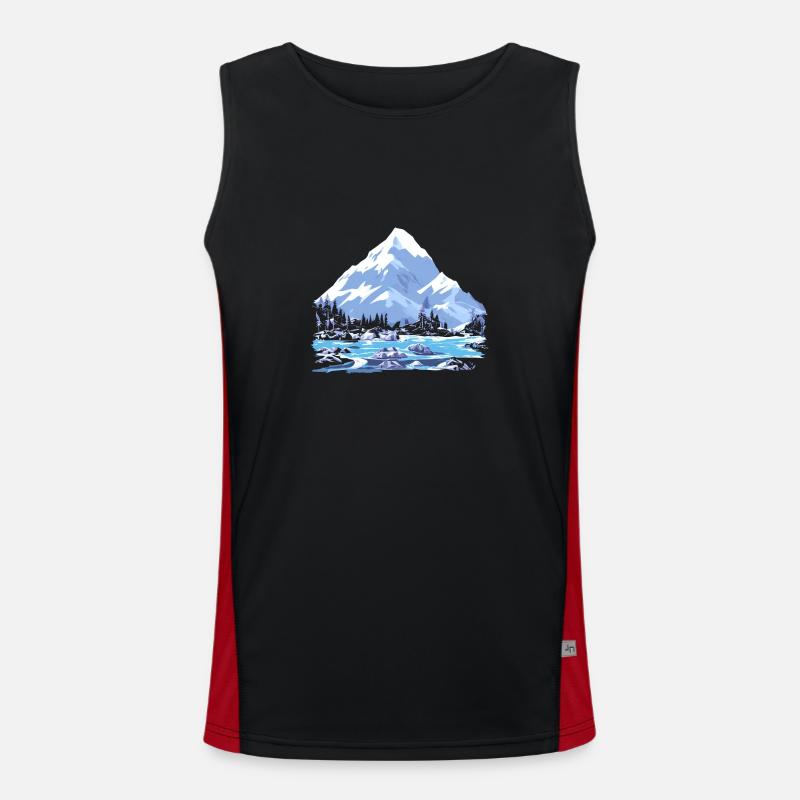 White Mountain Funktionelles Kontrast-Tank Top für Männer 