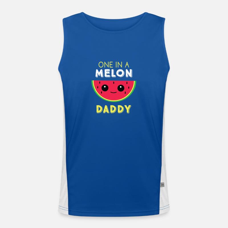 Eins in einem Melonen-Daddy Funktionelles Kontrast-Tank Top für Männer 