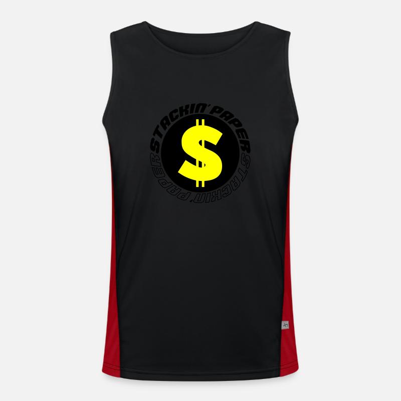 stackin paper 002 Funktionelles Kontrast-Tank Top für Männer 