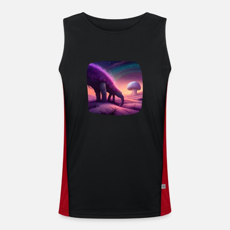 Fantasy creature mystical Men's Functional Contrast Tank Top 