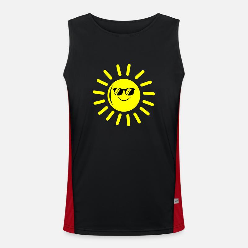 Sun Smile Men's Functional Contrast Tank Top 