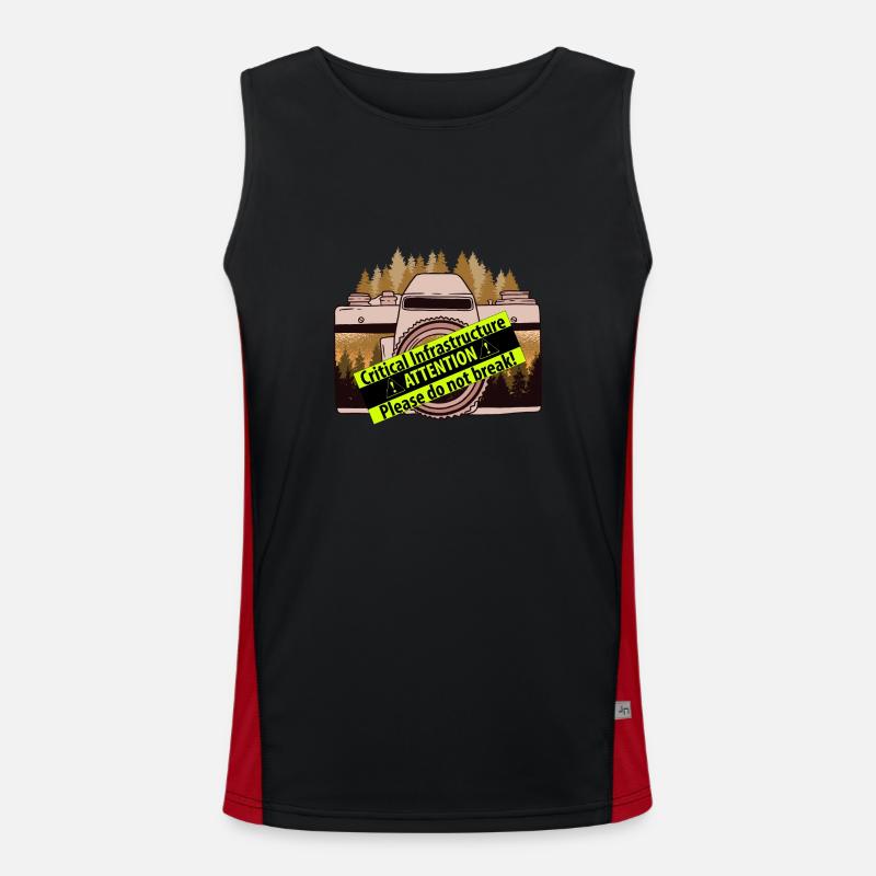 The camera as critical infrastructure Men's Functional Contrast Tank Top 