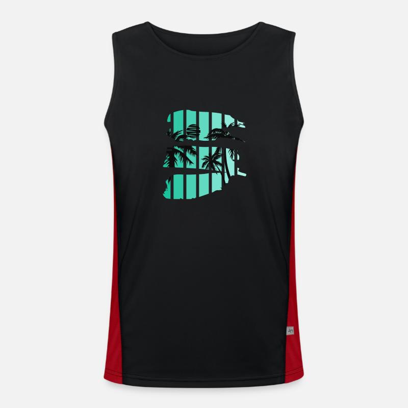 Sunset Men's Functional Contrast Tank Top 