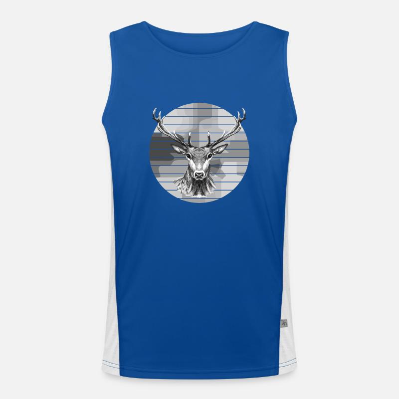 Hirsch Funktionelles Kontrast-Tank Top für Männer 