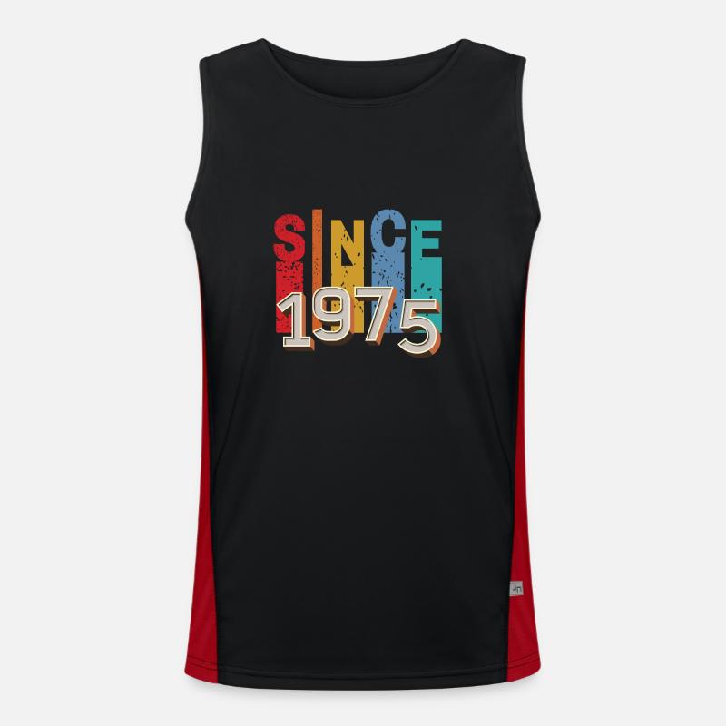 Since 1975 retro Débardeur respirant contrasté Homme 