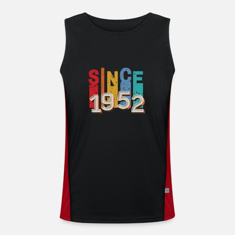 Seit 1952 retro Funktionelles Kontrast-Tank Top für Männer 