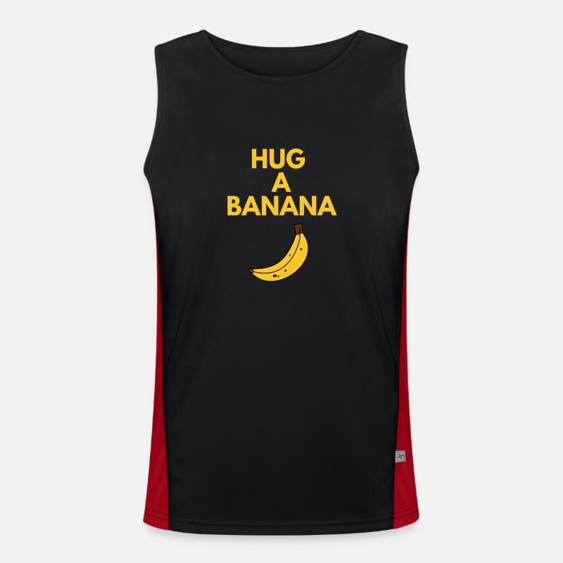 HUG A BANANA Men's Functional Contrast Tank Top 