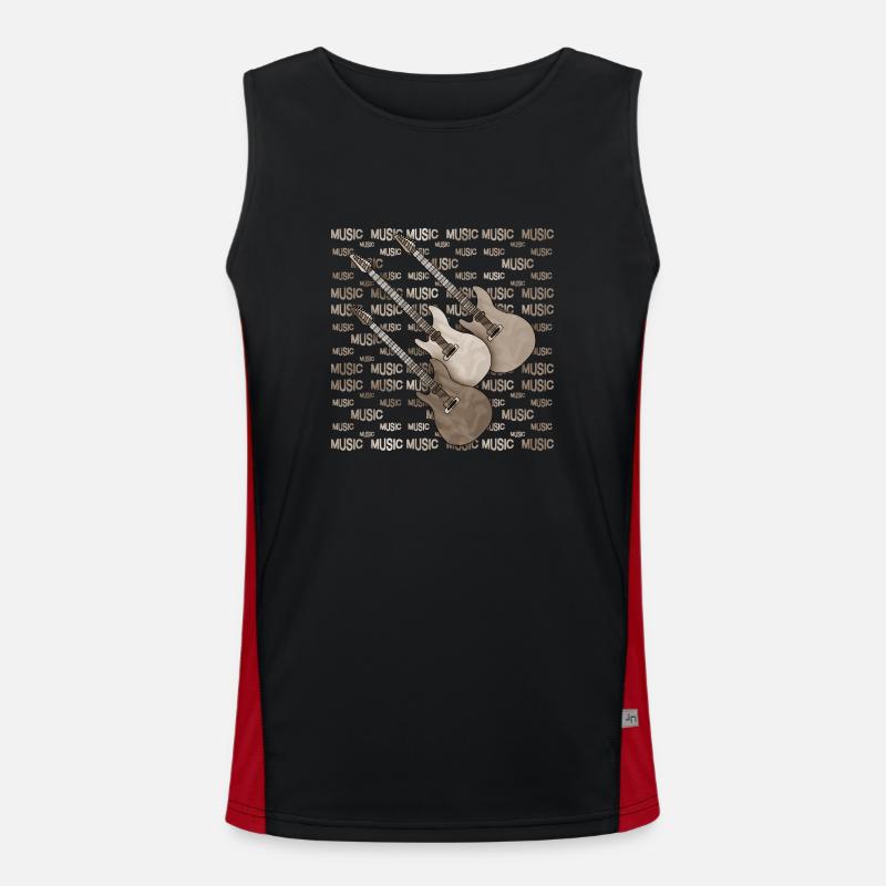 Gitarren Funktionelles Kontrast-Tank Top für Männer 