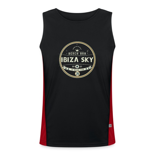 Ibiza Sky Beach Bar 29 - Summer`23 - Funktionelles Kontrast-Tank Top für Männer 