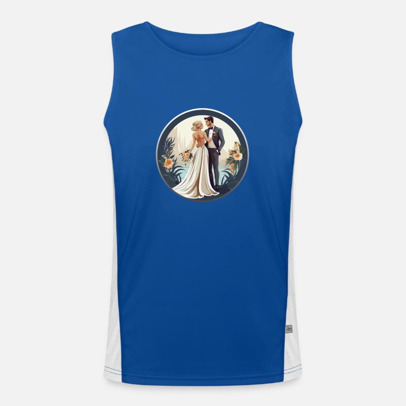 Ehepaar Funktionelles Kontrast-Tank Top für Männer 