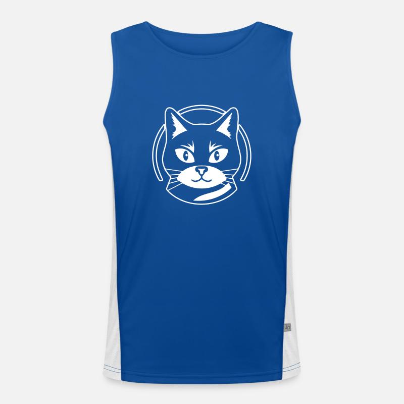 Katze Katzen Kätzchen Katzendame Funktionelles Kontrast-Tank Top für Männer 