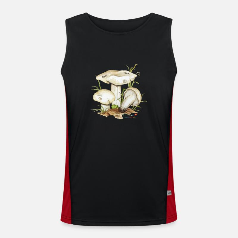 Mai-Ritterling oder Maipilz (Calocybe gambosa) Funktionelles Kontrast-Tank Top für Männer 