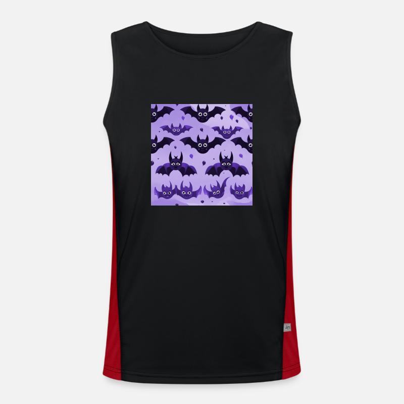 Comic Bats Men's Functional Contrast Tank Top 