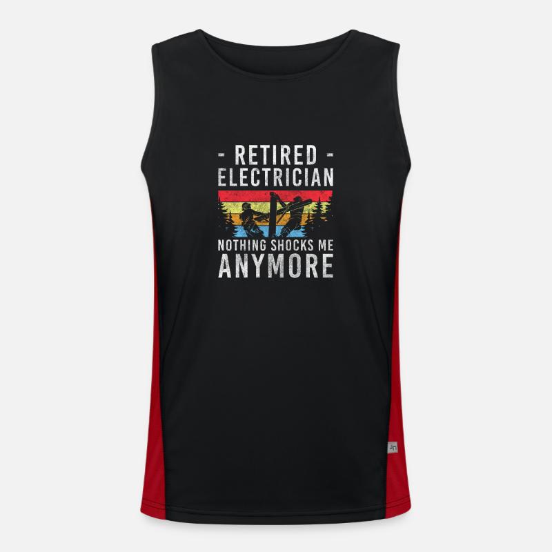 Current Occupation Voltage Men's Functional Contrast Tank Top 